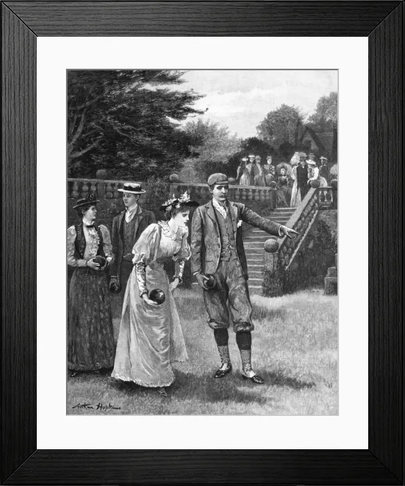Framed Print : Bowls at Country House Framed Print : Bowls at Country House