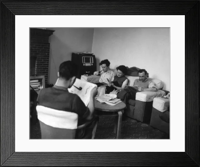 Framed Print : Social / Common Room 1950S Framed Print : Social / Common Room 1950S