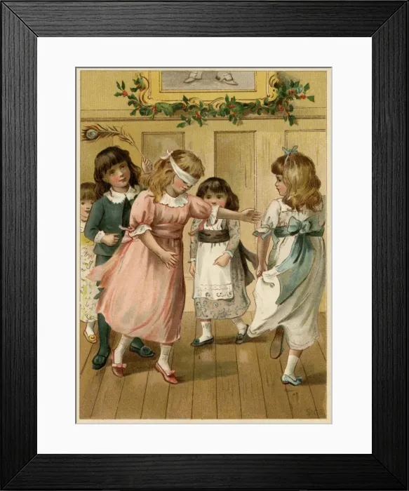 Framed Print : Blind Mans Buff / Simmons Framed Print : Blind Mans Buff / Simmons