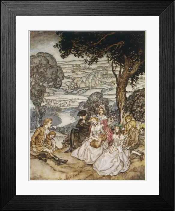 Framed Print : Vicar Wakefield / Rackham Framed Print : Vicar Wakefield / Rackham