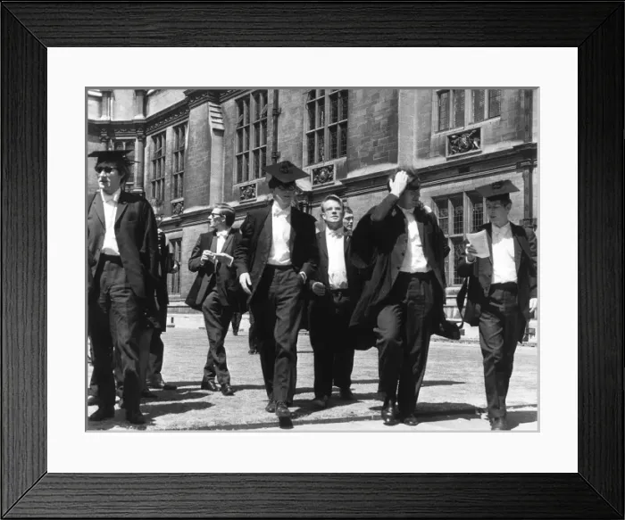 Framed Print : Oxford Uni Graduates Framed Print : Oxford Uni Graduates