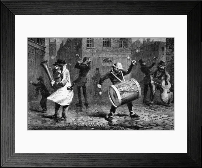 Framed Print : Waits in Street Framed Print : Waits in Street