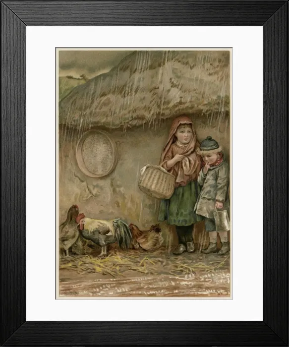 Framed Print : Children / Shelter Rain Framed Print : Children / Shelter Rain