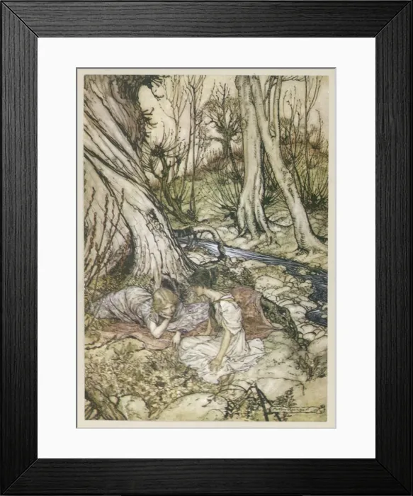 Framed Print : s / Speare: Hermia & Helen Framed Print : s / Speare: Hermia & Helen