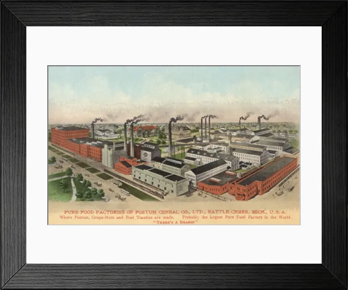 Framed Print : Postum Factory Framed Print : Postum Factory