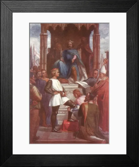 Framed Print : Black Prince Knighted Framed Print : Black Prince Knighted
