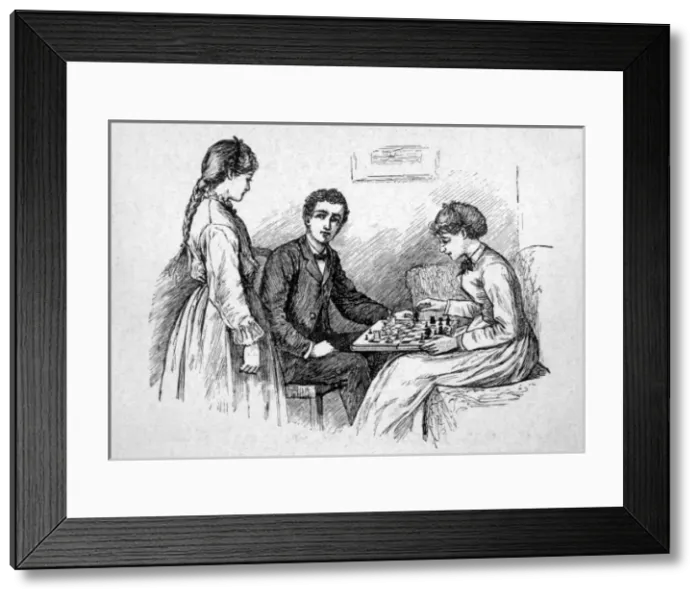 Framed Print : Little Women / Game Chess Framed Print : Little Women / Game Chess