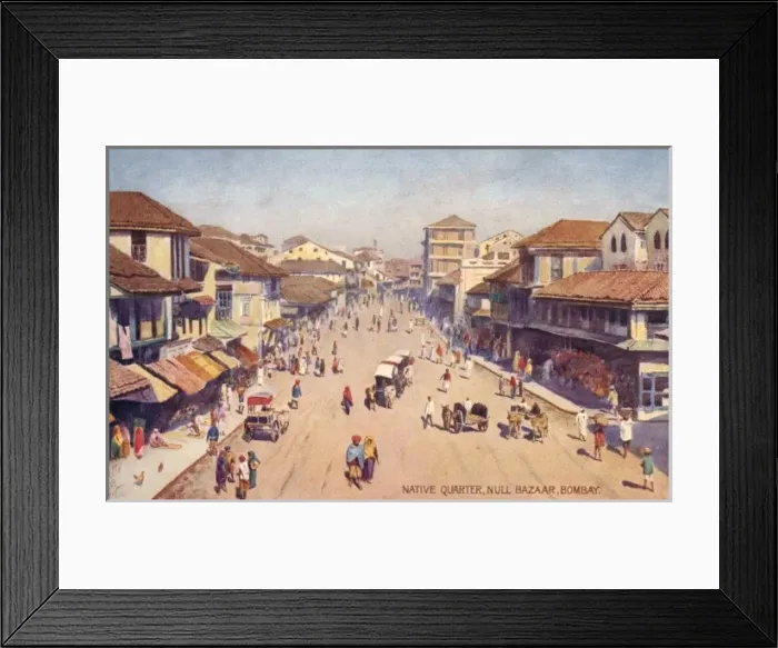 Framed Print : India / Bombay / Null Bazaar Framed Print : India / Bombay / Null Bazaar
