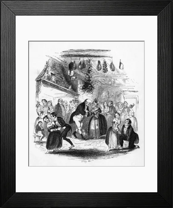Framed Print : Cmas at Dingley Dell Framed Print : Cmas at Dingley Dell
