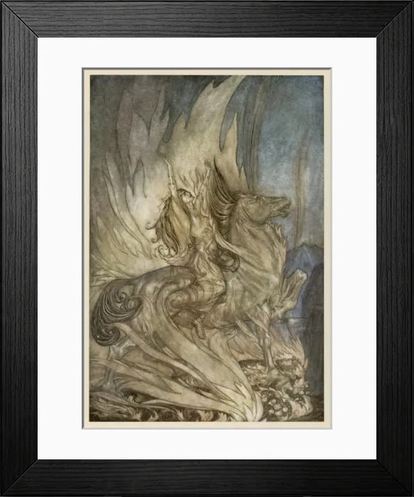 Framed Print : Brunnhildes End Framed Print : Brunnhildes End