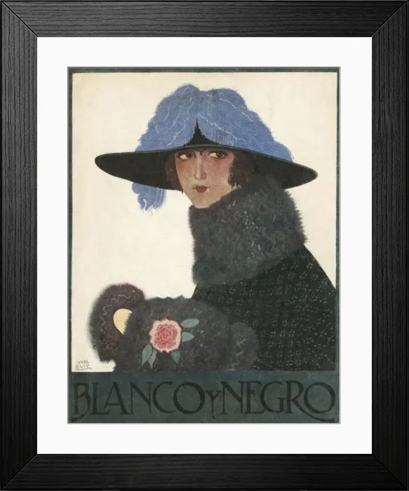 Framed Print : Female Type / Hat & Coat Framed Print : Female Type / Hat & Coat