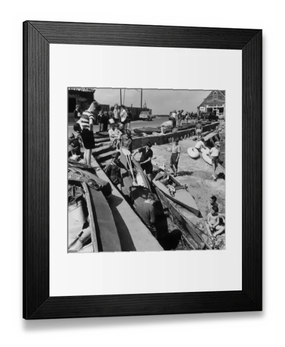 Framed Print : Children / Seaside / Boats Framed Print : Children / Seaside / Boats