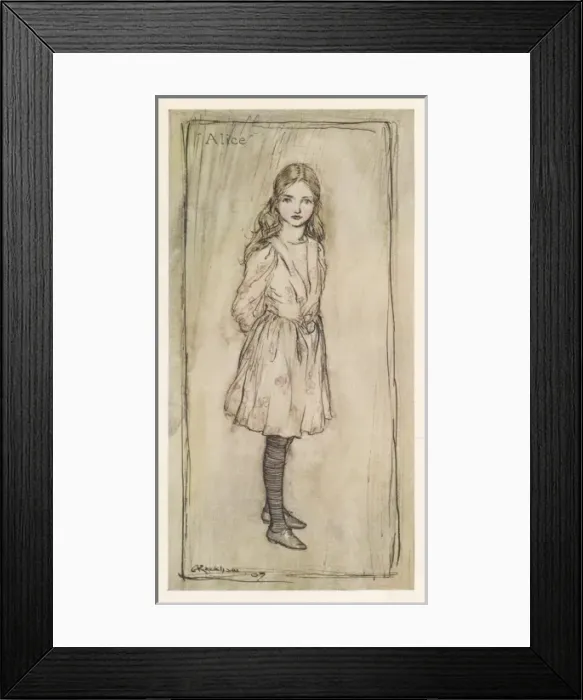 Framed Print : Alice Herself Framed Print : Alice Herself