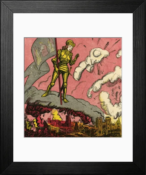 Framed Print : WW1 / 1918 / JOAN OF ARC Framed Print : WW1 / 1918 / JOAN OF ARC