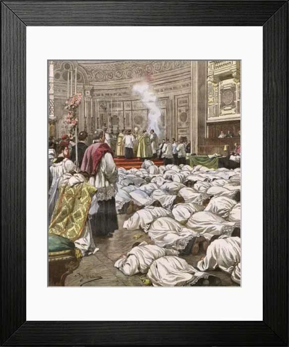 Framed Print : New Priests at Rome Framed Print : New Priests at Rome