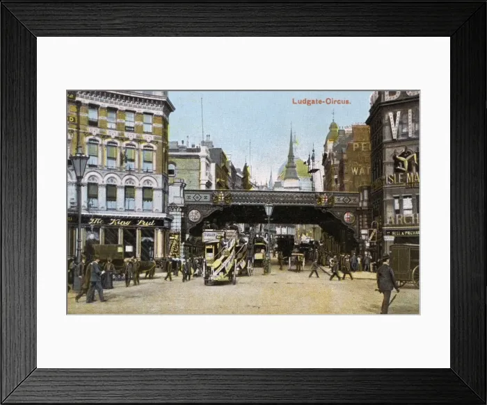 Framed Print : Ludgate Circus / C1900 Framed Print : Ludgate Circus / C1900