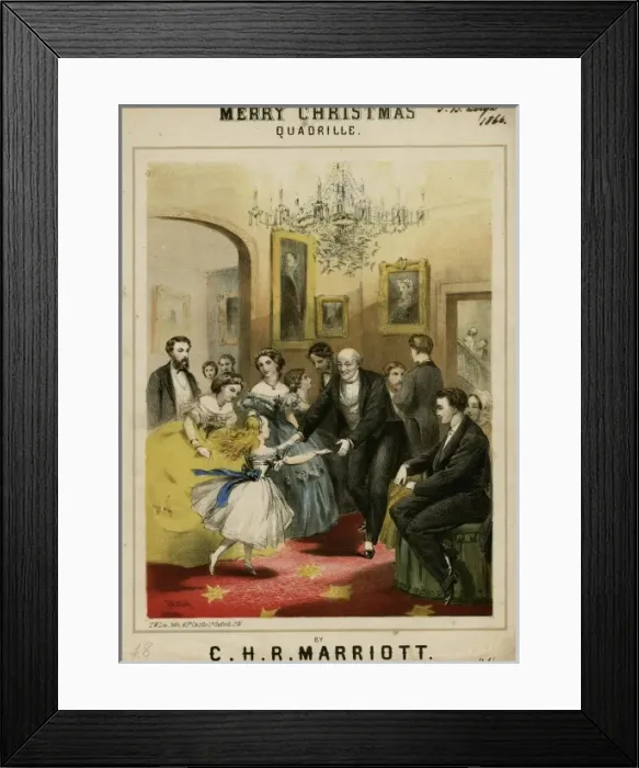 Framed Print : Girl, Grandpa at Party Framed Print : Girl, Grandpa at Party