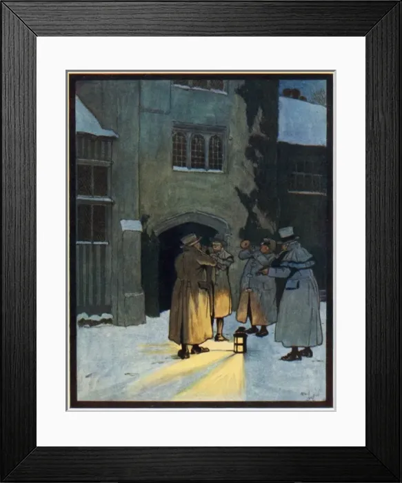 Framed Print : Carol Singers Framed Print : Carol Singers