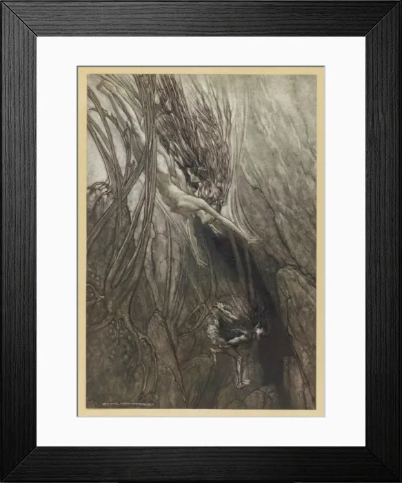 Framed Print : Alberich Steals the Gold Framed Print : Alberich Steals the Gold