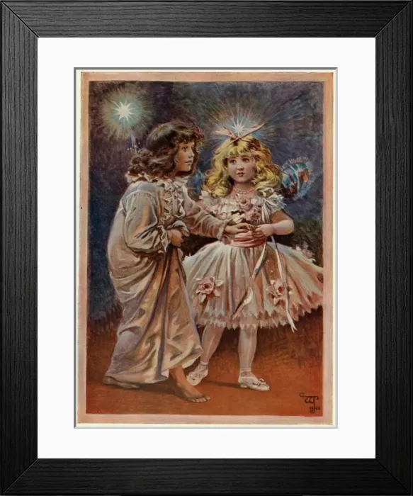 Framed Print : Violet and the Doll Fairy Framed Print : Violet and the Doll Fairy