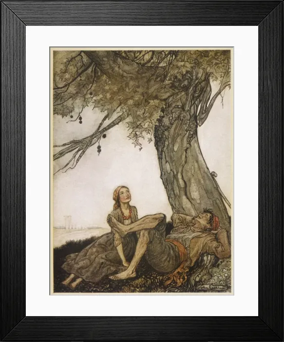 Framed Print : Aesop / Travellers, Tree Framed Print : Aesop / Travellers, Tree