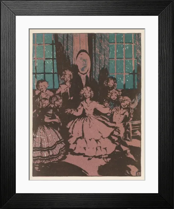 Framed Print : Children Playing 1922