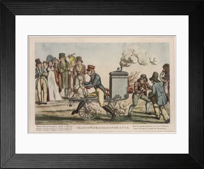Framed Print : Steam Motorcycle Framed Print : Steam Motorcycle