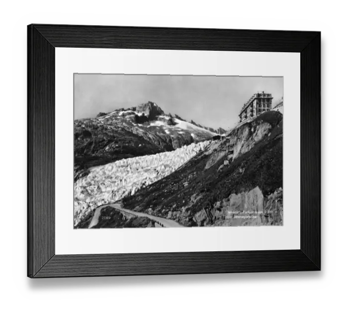 Framed Print : View of the Rhone Glacier, in the Swiss Alps Framed Print : View of the Rhone Glacier, in the Swiss Alps