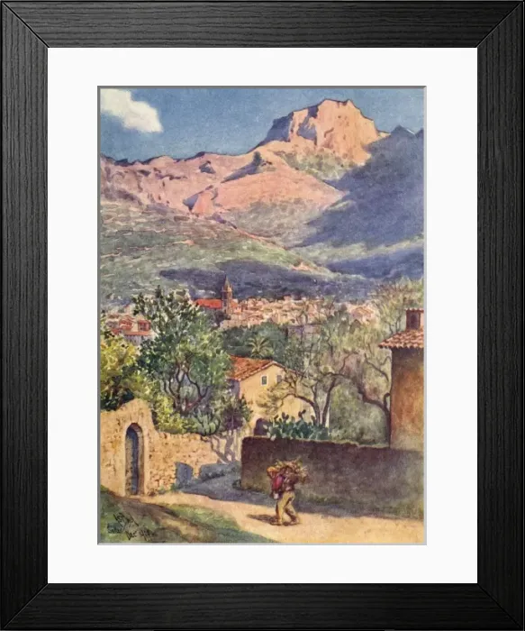 Framed Print : Majorca / Soller 1909 Framed Print : Majorca / Soller 1909