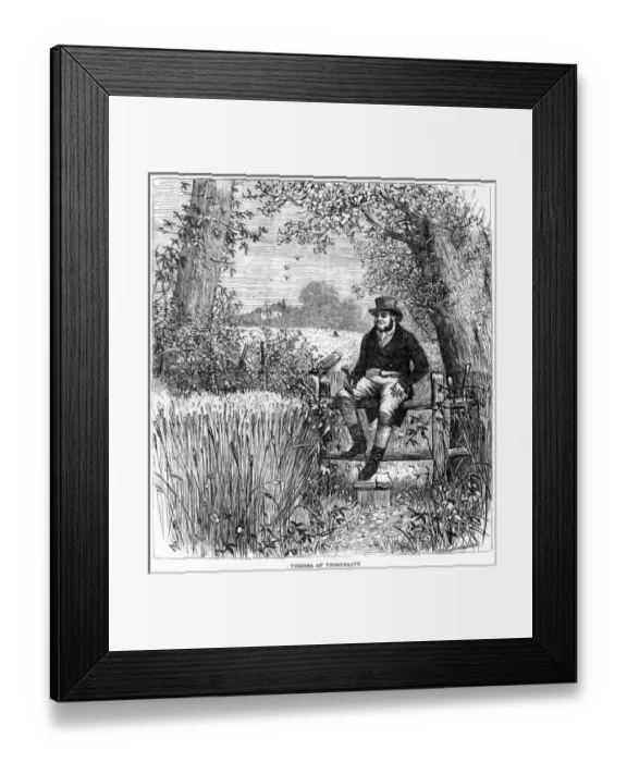 Framed Print : Contented Farmer Framed Print : Contented Farmer