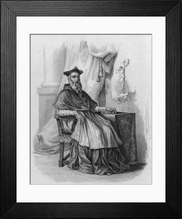 Framed Print : Cardinal Du Bellay (Mono Framed Print : Cardinal Du Bellay (Mono