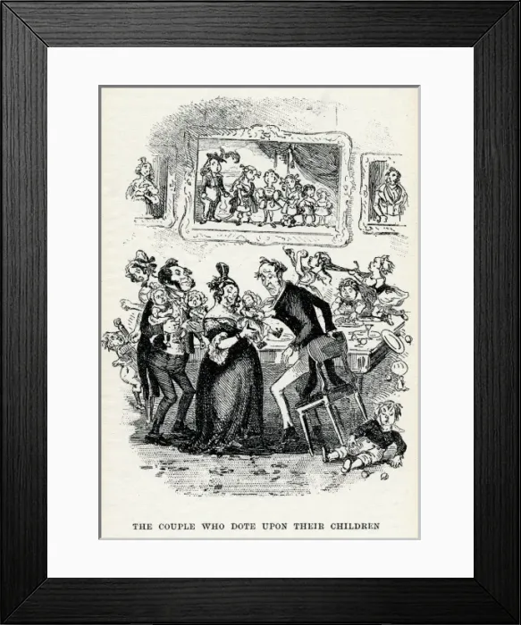 Framed Print : Doting Family Framed Print : Doting Family