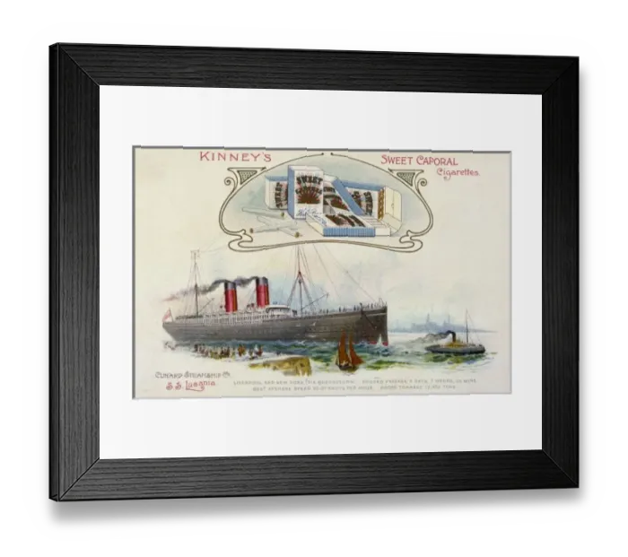 Framed Print : Lucania Steamship Framed Print : Lucania Steamship