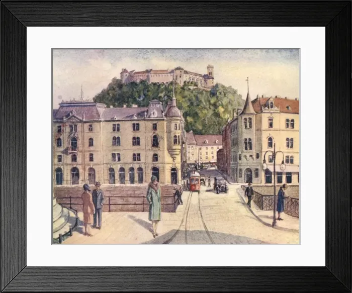 Framed Print : Slovenia / Ljubljana 1928 Framed Print : Slovenia / Ljubljana 1928
