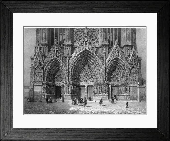 Framed Print : Reims Cathedral Framed Print : Reims Cathedral