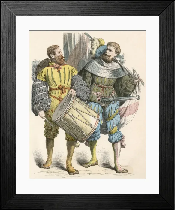 Framed Print : German Military Drummer Framed Print : German Military Drummer