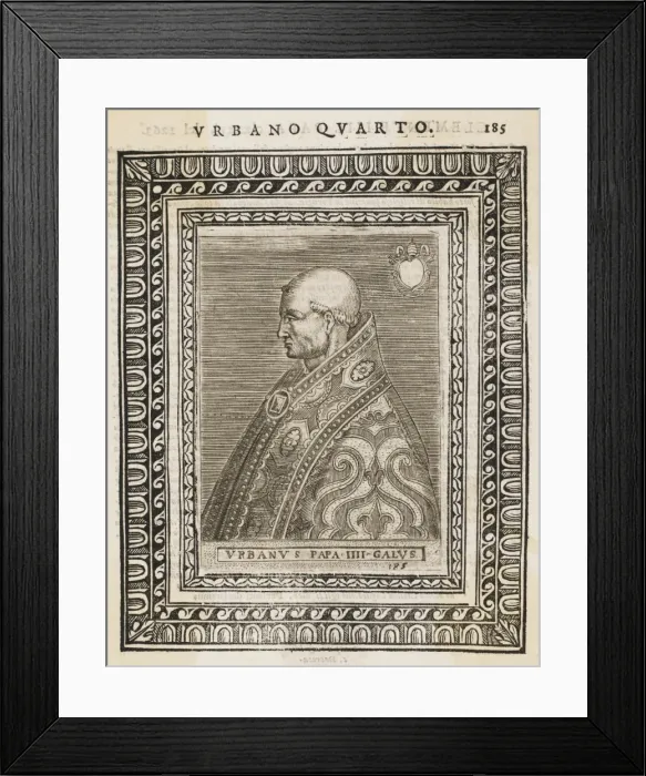 Framed Print : Pope Urbanus IV Framed Print : Pope Urbanus IV