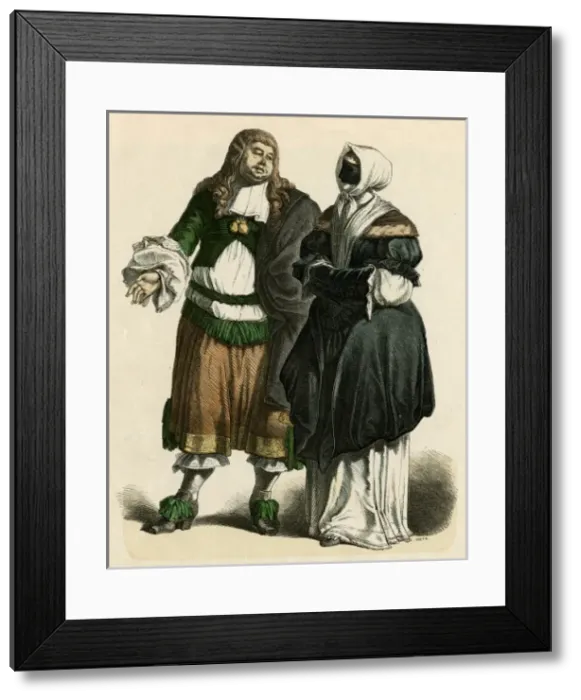 Framed Print : Dutch Townsfolk 1680 Framed Print : Dutch Townsfolk 1680