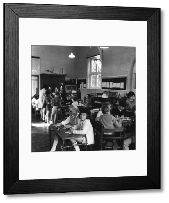 Framed Print : Primary School Scene Framed Print : Primary School Scene