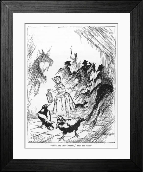 Framed Print : Crow and Dreams Framed Print : Crow and Dreams