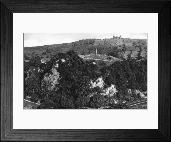 Framed Print : Pic Tor and Riber Castle, Matlock, Derbyshire Framed Print : Pic Tor and Riber Castle, Matlock, Derbyshire