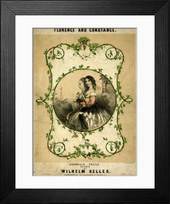 Framed Print : Female Types / Quadrille Framed Print : Female Types / Quadrille