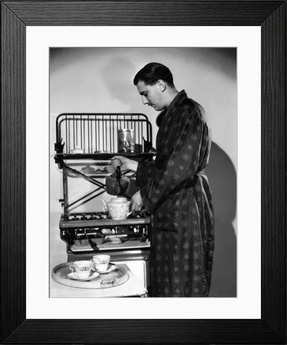 Framed Print : Man Makes Tea for Two Framed Print : Man Makes Tea for Two