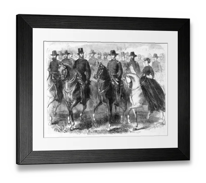 Framed Print : Lincoln Reviews Army Framed Print : Lincoln Reviews Army