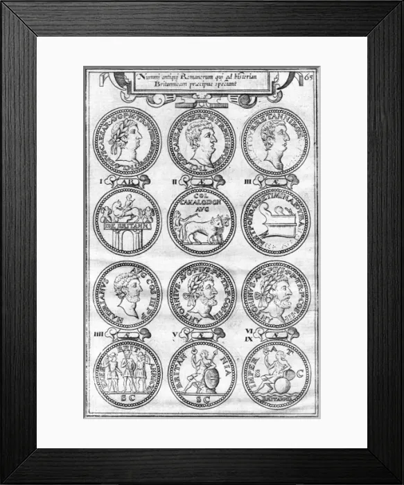 Framed Print : Roman Coins / Camden Framed Print : Roman Coins / Camden