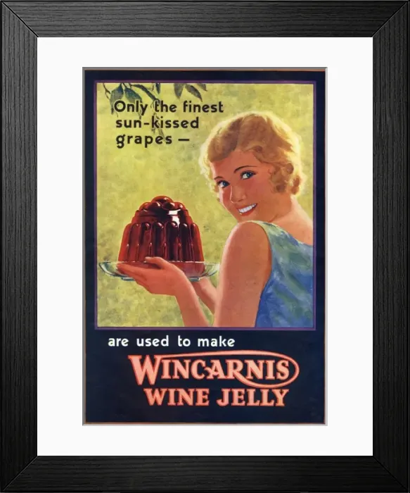 Framed Print : Advert / Jelly / Wincarnis Framed Print : Advert / Jelly / Wincarnis