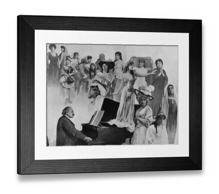 Framed Print : Massenet & his Heroines Framed Print : Massenet & his Heroines