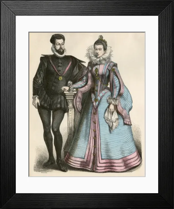 Framed Print : Well-Born Germans 1550 Framed Print : Well-Born Germans 1550