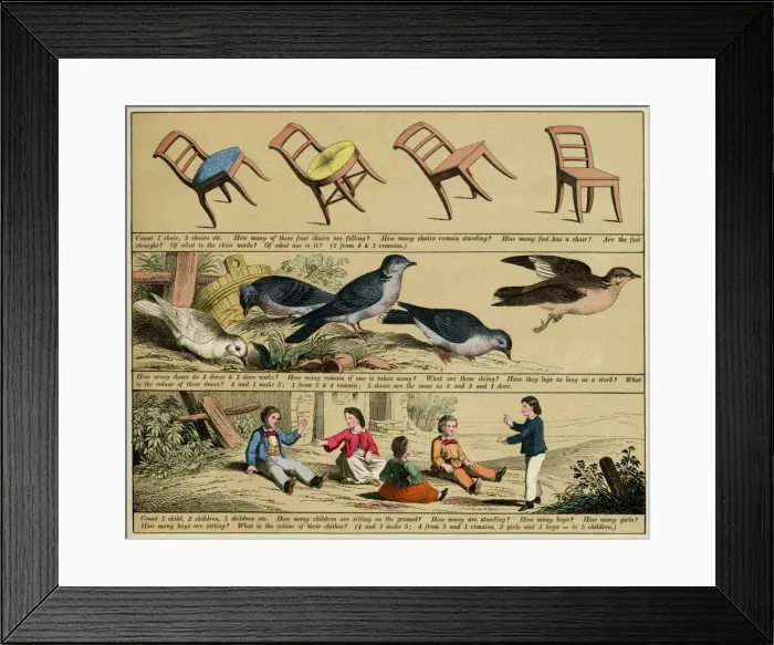 Framed Print : TEXTBOOK / 1880 / PLATE 8 Framed Print : TEXTBOOK / 1880 / PLATE 8