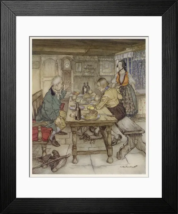 Framed Print : Big Claus & Little Claus Framed Print : Big Claus & Little Claus